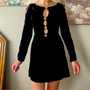 For Love and Lemons black velvet dress